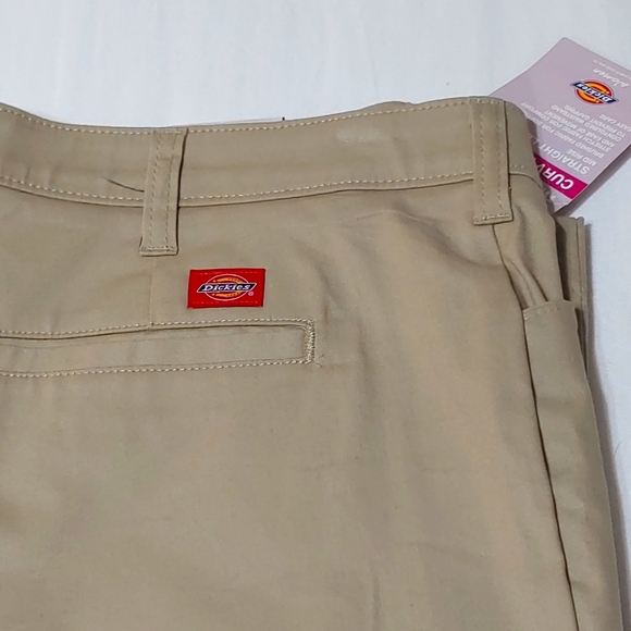 Women's DICKIES Tan Curvy Stretch Fit Pants (Size 16R) NWT! - Picture 9 of 11